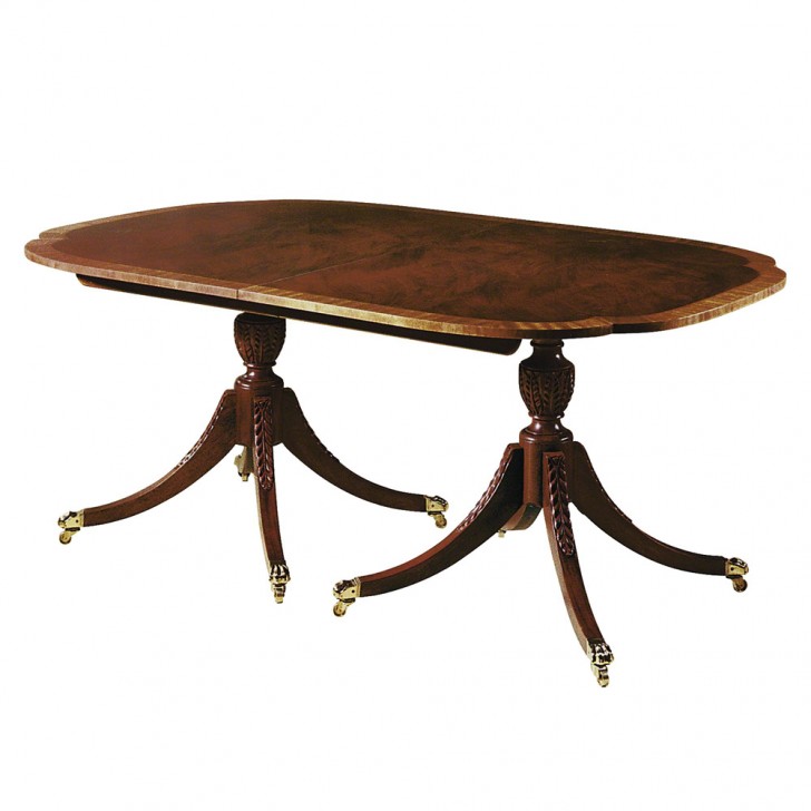 Furniture , 7 Outstanding Double Pedestal Dining Tables : Double Pedestal Dining Table