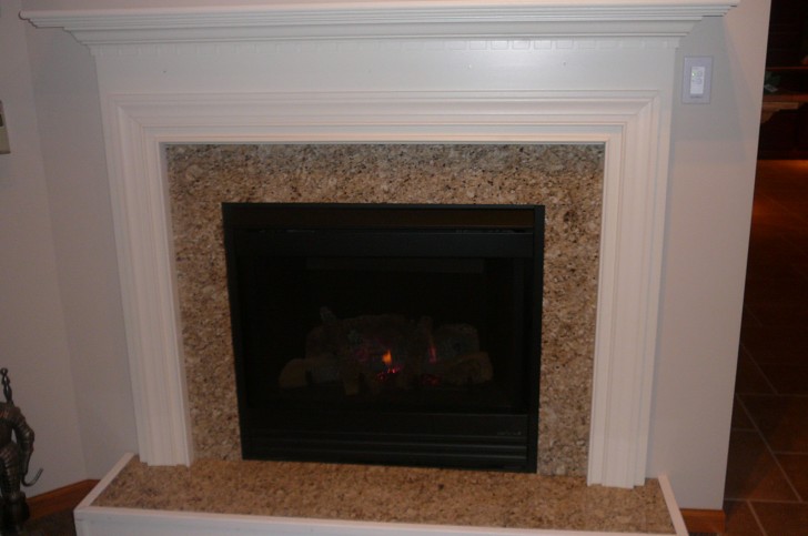 Others , 7 Perfect Limestone fireplace surround :  Electric Fireplace