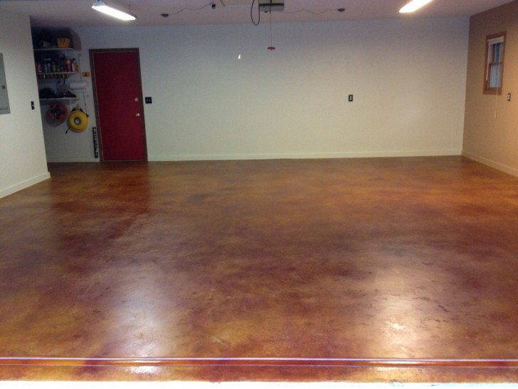 Others , 8 Cool Stained concrete floors cost :  Garage Floor