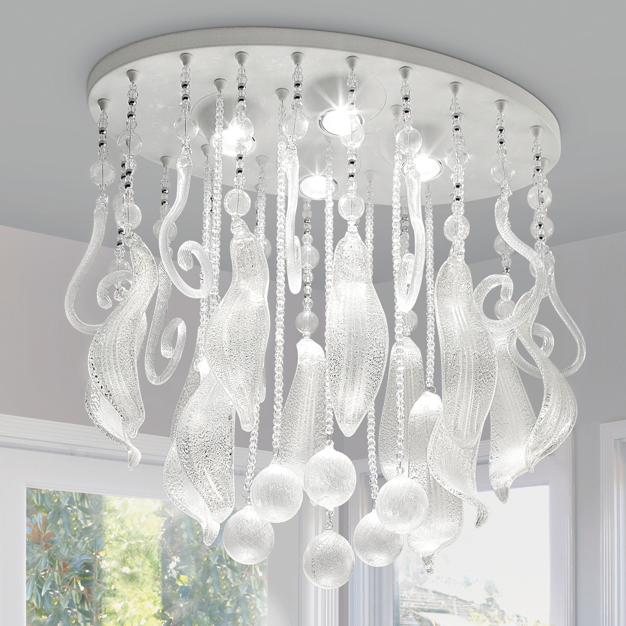 1250x1250px 8 Fabulous Murano Glass Chandelier Picture in Lightning