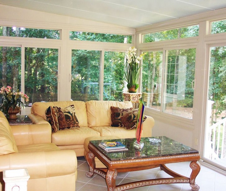 Living Room , 7 Charming Interior Design Ideas For Sunrooms :  Home Interior Design Ideas