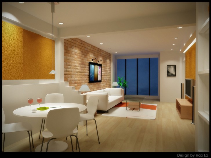 Interior Design , 5 Unique interior design wallpaper ideas :  Living Room Interior Design
