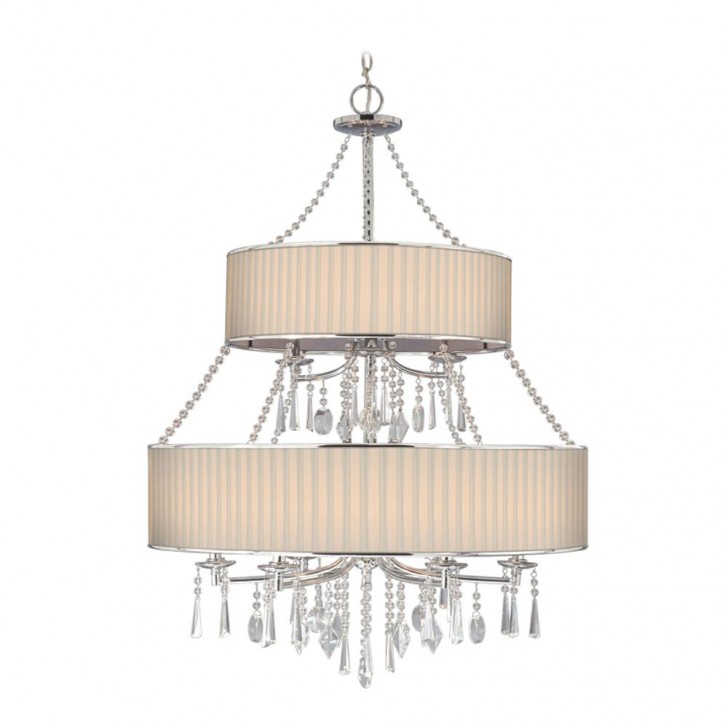 Lightning , 8 Stunning Drum shade chandelier : Reflect Selected Features