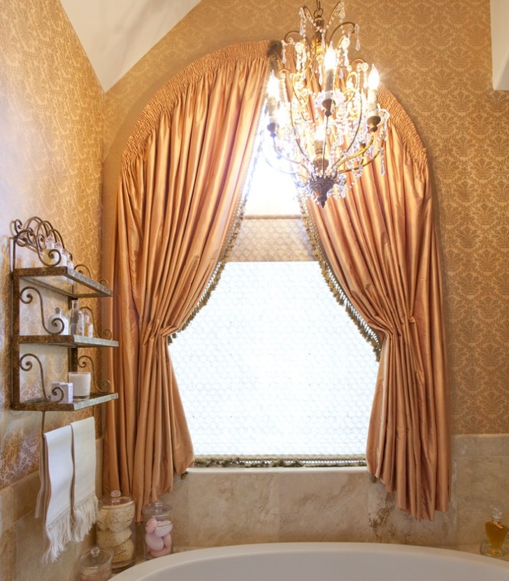 Furniture , 7 Stunning Arched window treatments :  Roman Shade