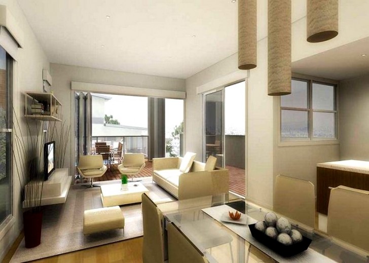 Living Room , 6 Nice Interior design ideas for apartment living rooms : Room Design Ideas Interior