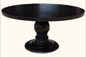 800x800px 7 Nice Black Round Pedestal Dining Table Picture in Furniture