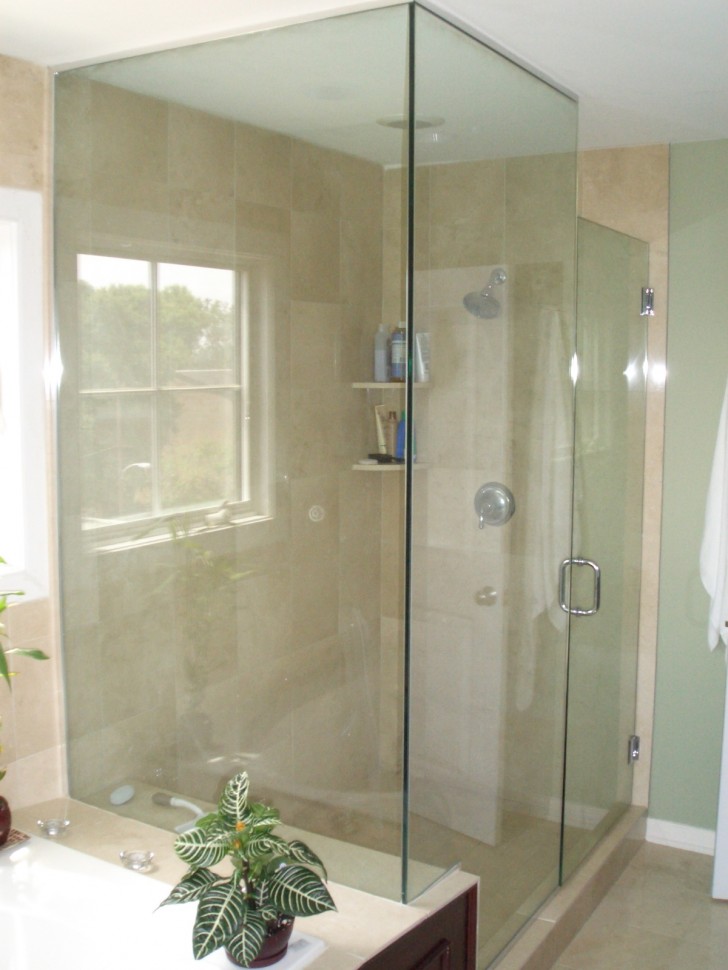 Bathroom , 6 Gorgeous Frameless shower doors cost :  Shower Glass Doors