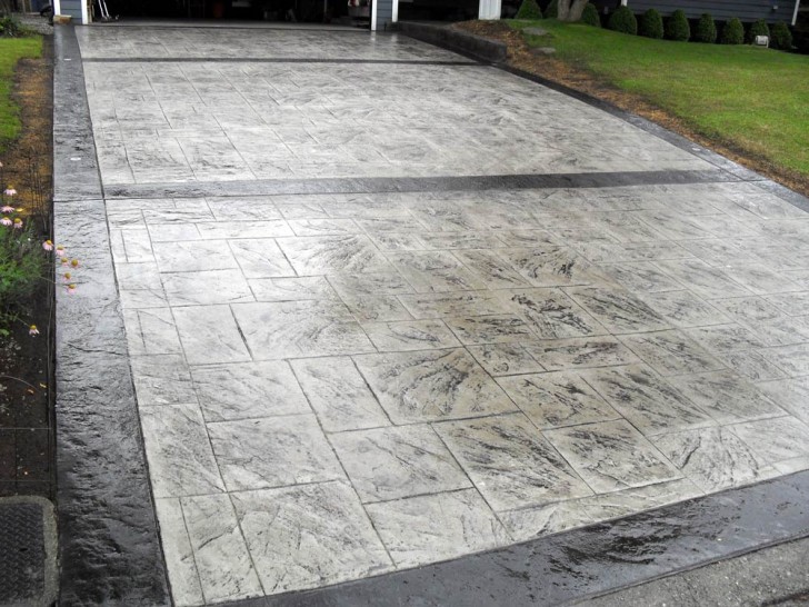 Others , 7 Awesome Stamped concrete driveways :  Small Garden Ideas