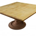 square top dining table , 7 Popular Salvaged Wood Dining Table In Furniture Category
