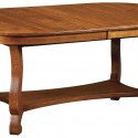 table design is simple , 7 Nice Solid Wood Trestle Dining Table In Furniture Category