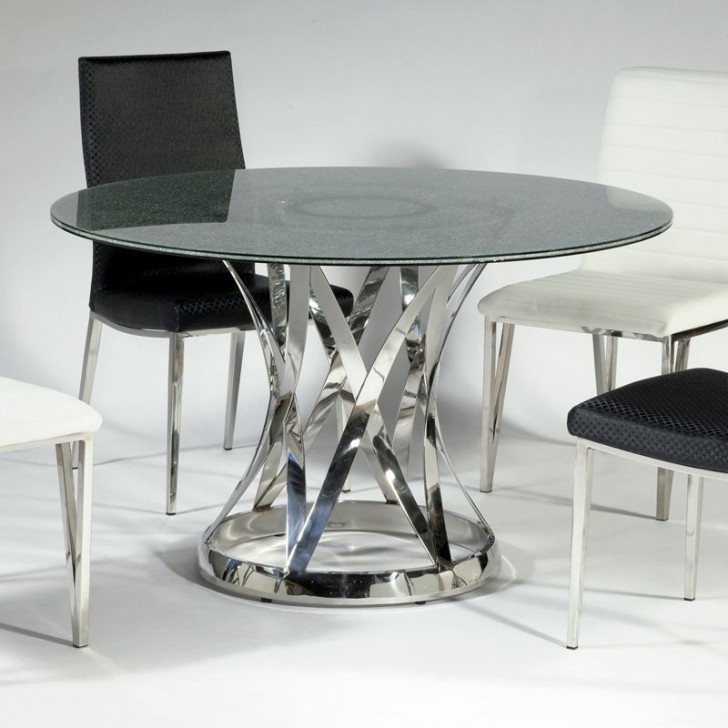 Dining Room , 7 Hottest Crackle Glass Dining Table : Table Design Is Simple
