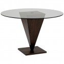 table glass top wenge finish , 7 Unique Dining Table Pedestals For Glass Tops In Furniture Category