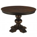 Furniture , 5 Top 48 Round Pedestal Dining Table : table with oak base