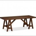 table with oak base , 7 Perfect Sawhorse Dining Table In Furniture Category