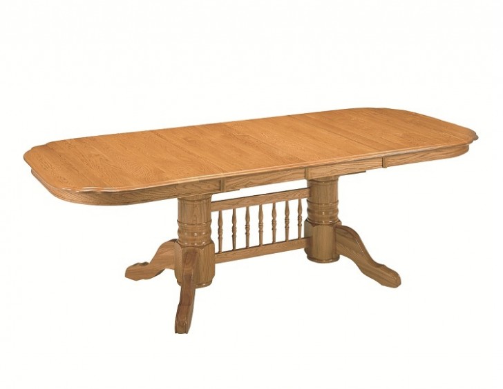 Furniture , 6 Gorgeous Oak Trestle Dining Table : Tables Expandable Dining Room Tables