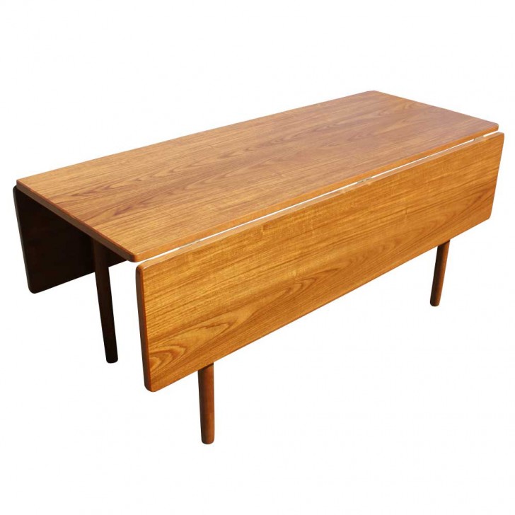 Furniture , 7 Good Dining Table Leafs : teak drop leaf table