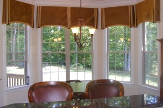 640x454px 6 Stunning Valances For Bay Windows Picture in Interior Design