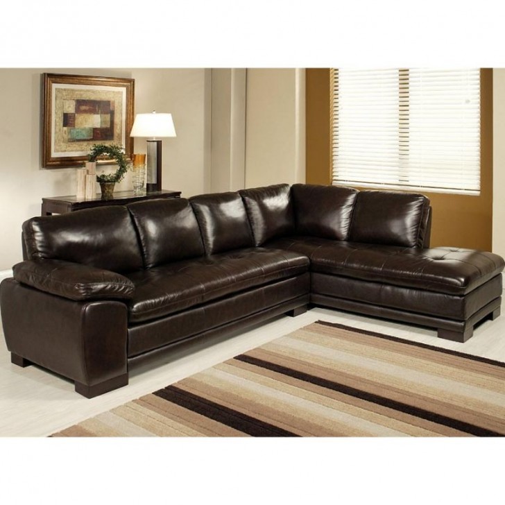 Furniture , 8 Unique Italian leather sectional sofa : Abbyson Living Tekana Premium Italian