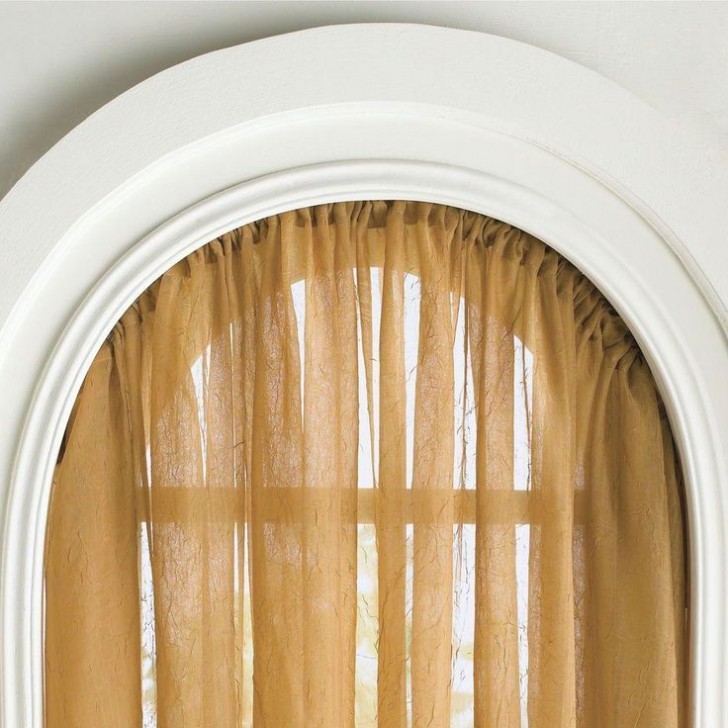 Others , 6 Hottest Curved window curtain rod : Arched Window Curtain Rod