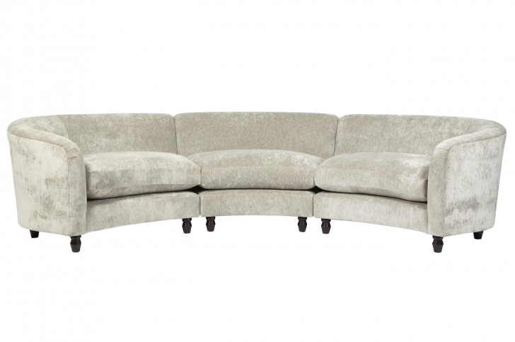 Furniture , 7 Nice curved couches : Astoria Upholstered Large Curved Sofa