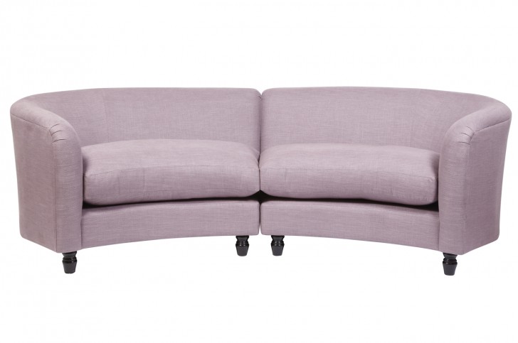 Furniture , 7 Nice curved couches : Astoria Upholstered Small Curved Sofa