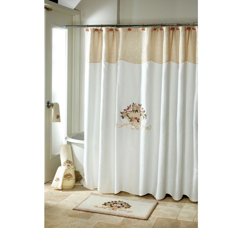 Others , 8 Hottest Avanti shower curtains : Avanti Rosefan Shower Curtain