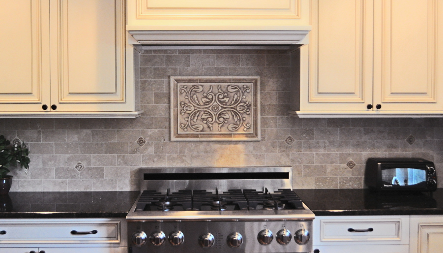 901x514px 7 Cool Backsplash Medallions Picture in Kitchen