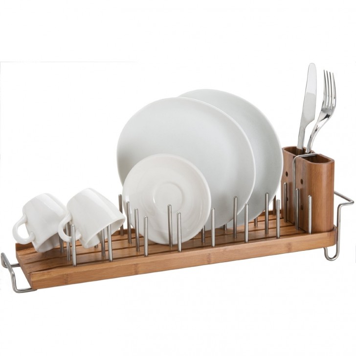 Kitchen Appliances , 8 Cool Dish drainer : Bamboo Dish Rack