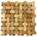 Basketweave Marble Mosaic Tile , 7 Ideal Basket Weave Tile In Others Category