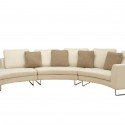 Baxton Studio Lilia Curved , 8 Best Curved Sectional Sofa In Furniture Category