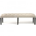 Button Tufted Linen Bench , 7 Cool Tufted Bench In Furniture Category