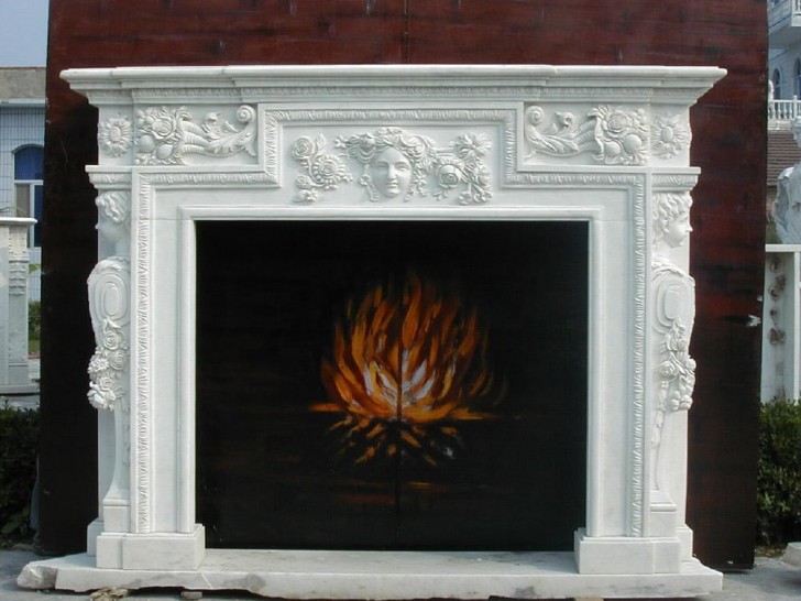 Others , 7 Cool Marble fireplace surrounds : Carved Stone Fireplace Surrounds
