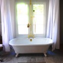 Others , 7 Hottest Shower curtain for clawfoot tub : Clawfoot Tub with a Shower Curtain