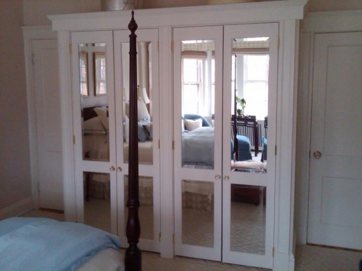 Furniture , 7 Fabulous Mirrored closet doors : Closet With Mirrored Doors