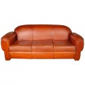 Furniture , 8 Ideal Overstuffed sofa : Comfortable Leather Sofa