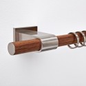 Contemporary style wooden nickel curtain , 8 Awesome Contemporary Curtain Rods In Others Category