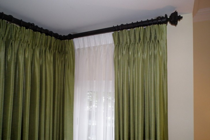 Others , 7 Popular Corner curtain rods : Corner Curtain Rod