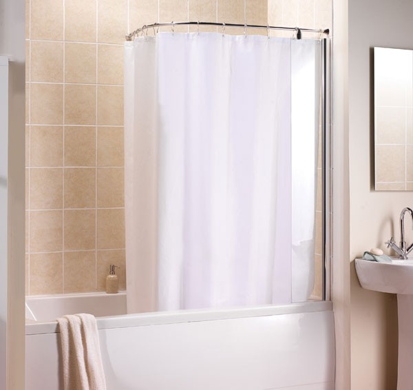 Bathroom , 8 Top Curved shower curtain rod : Curved Shower Curtain Rods