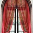 Furniture , 6 Awesome Arch window curtains : Curved Window Curtain Rod