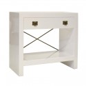 Dalton White Lacquer Nightstand , 8 Top White Lacquer Nightstand In Furniture Category