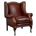 Furniture , 7 Unique Wingback chair : Denbigh Leather Wing Chair