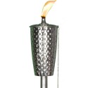 Lightning , 7 Unique Tiki torches : Dimpled Stainless Tiki Torch