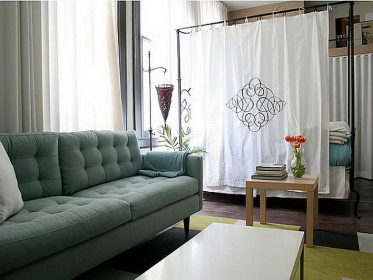 Apartment , 8 Popular Studio apartment dividers : Divider Ideas For Studio