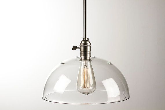 Lightning , 7 Fabulous Edison light bulb fixtures : Edison Bulb Pendant Light Fixture Brushed Nickel