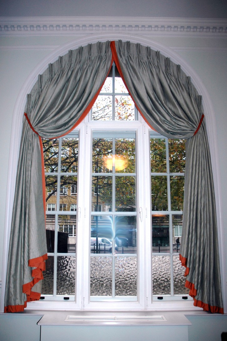 Others , 8 Hottest Curtains for arched windows : Fixed Headed Curtains