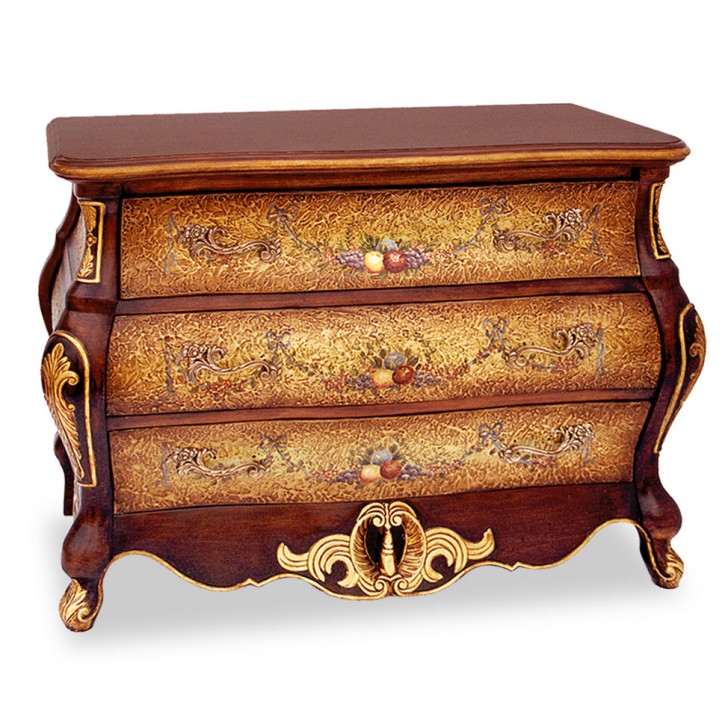 Furniture , 6 Ultimate Bombe chest : Hand Painted French Bombe Chest
