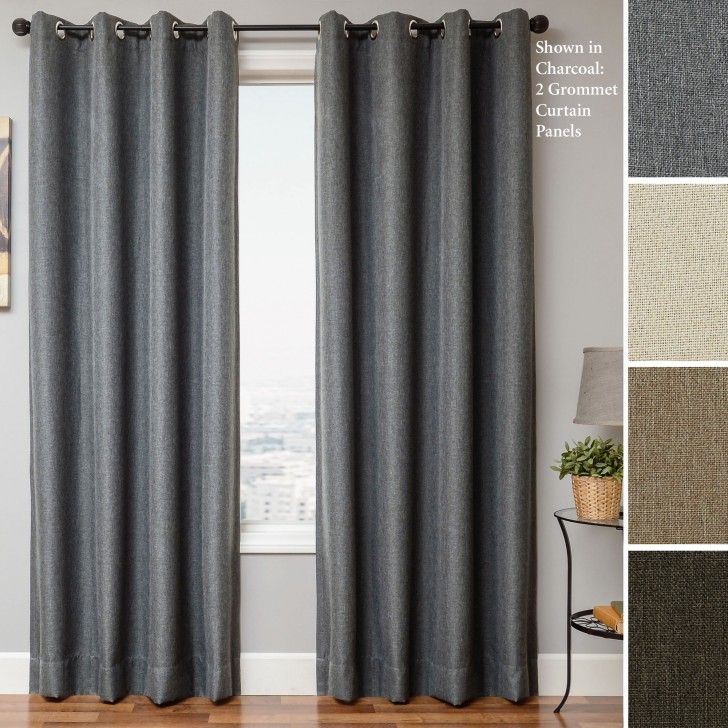 Others , 6 Best Grommet curtain panels : Home Euro Linen Grommet Curtain Panel