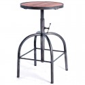 Furniture , 7 Charming Reclaimed wood bar stools : Industrial Loft Reclaimed Wood
