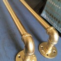 Others , 6 Top Industrial curtain rods : Industrial Reclaimed Pipe Curtain Rods