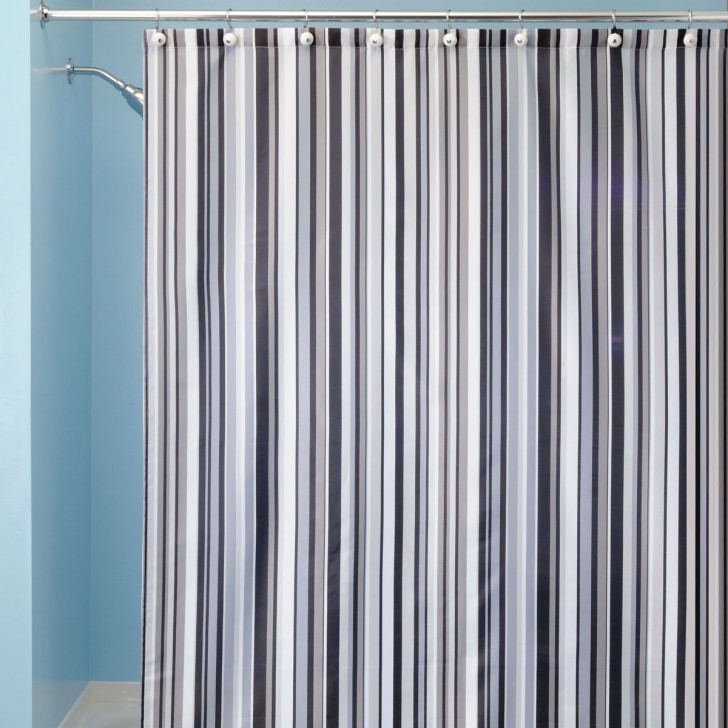 Others , 8 Stunning Striped shower curtain : Interdesign Regency Stripe Fabric Shower Curtain